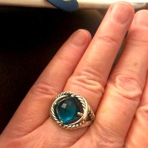David Yurman Infinity Rare Blue Hampton ring!